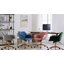 Chaise de travail ergonomique en velours ergonomique rembourrée à hauteur réglable avec roulettes-1218333719