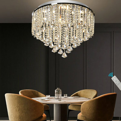 Lustre géométrique à DEL 6 lumières à intensité variable Catuy