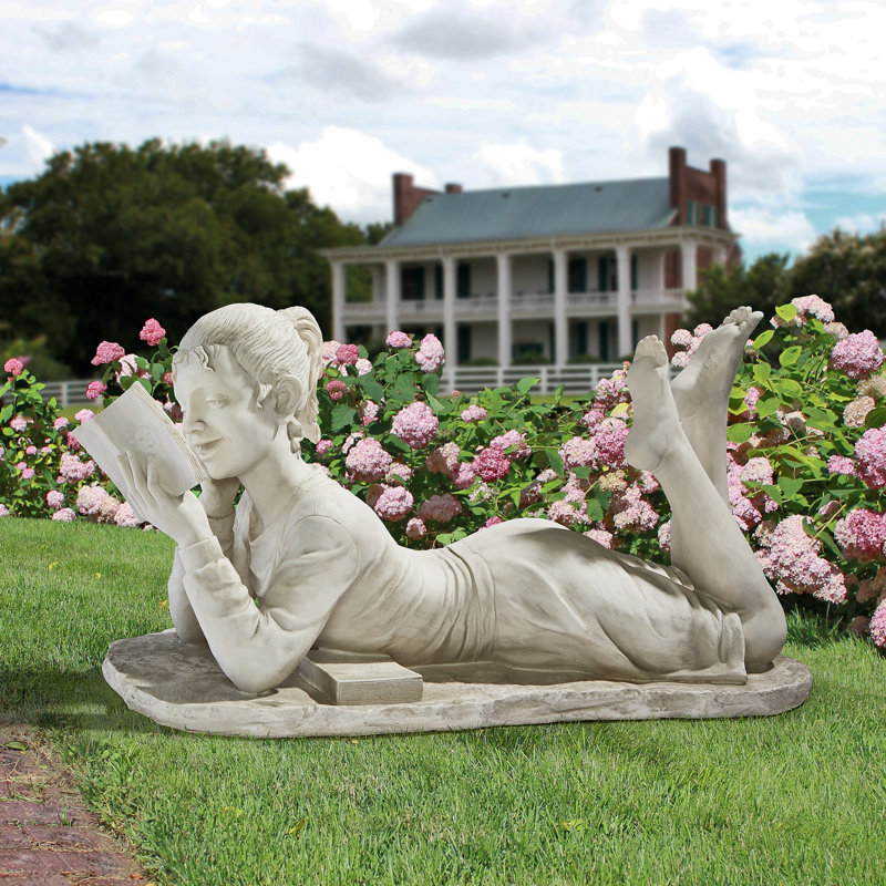Statue de jardin glenda the reading fille