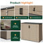 Plastic Outdoor Storage Shed Vertical Storage Cabinet-135599746