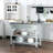 HOMCOM Kitchen Island With Stainless Steel Top-588042428