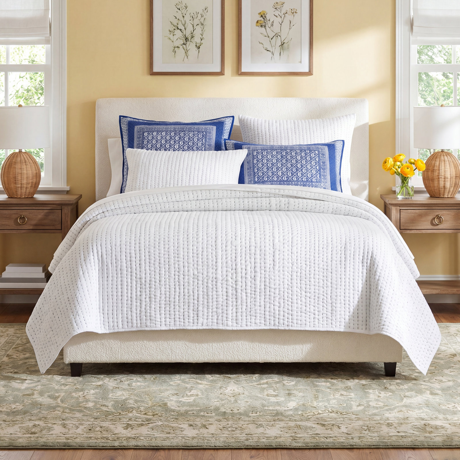 Atlantic Cotton Quilt Set, Full/Queen Quilt