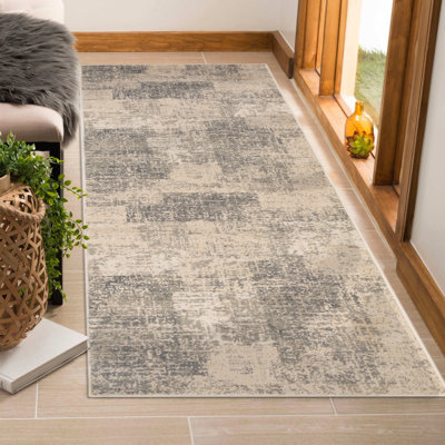 Tapis de couloir bleu 10 pi