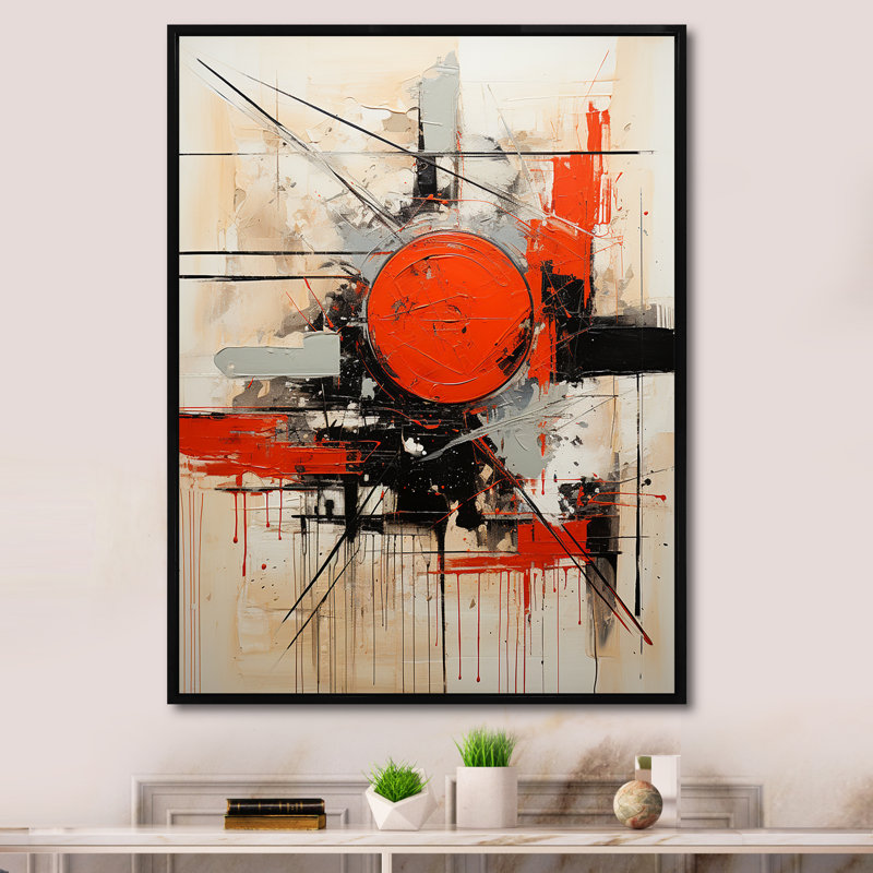 White Chaos Unleashed II - Abstract Collages, art mural, Cadre flottant noir, H 20 po x l 12 po