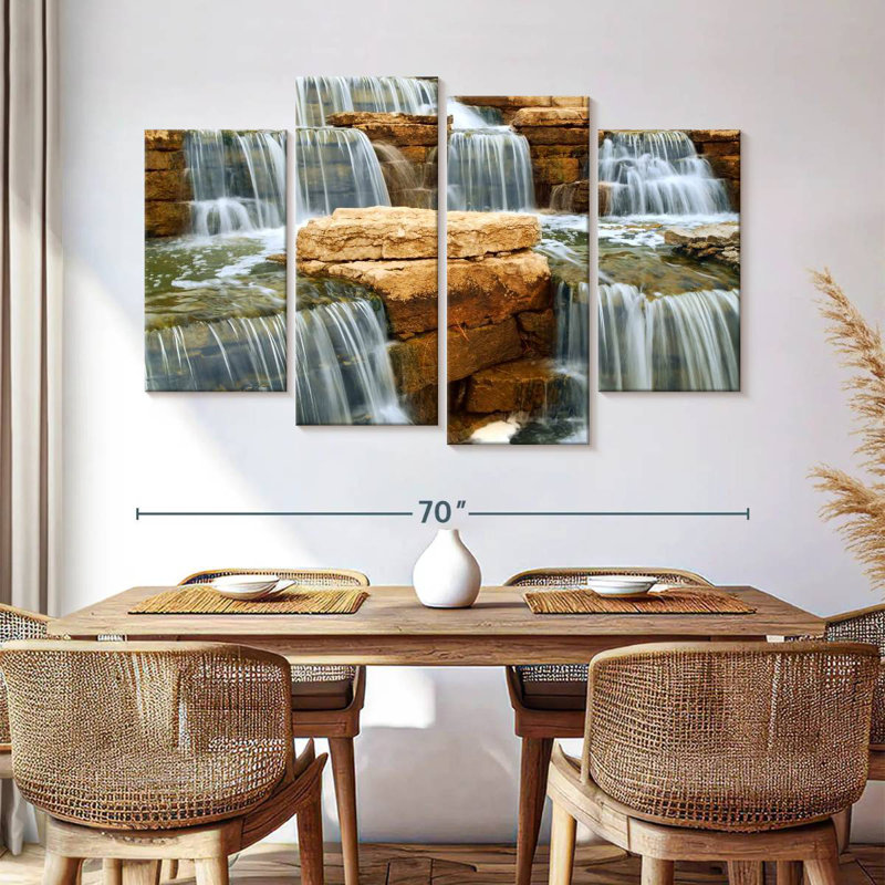 Alvord Cascading Waterfall, 42" H x 68" W
