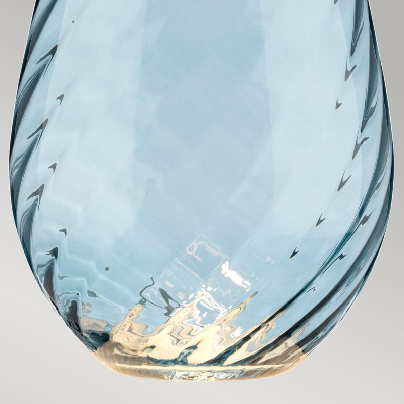 Morrisdale Glass Table Lamp, Blue, Blue