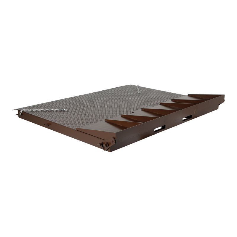 Vestil Metal Container Ramp, 4.25" H x 88.5" W x 98.13" D