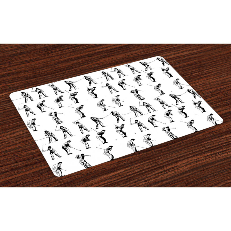 Mallorca Golf Swing Hobby Play Placemat