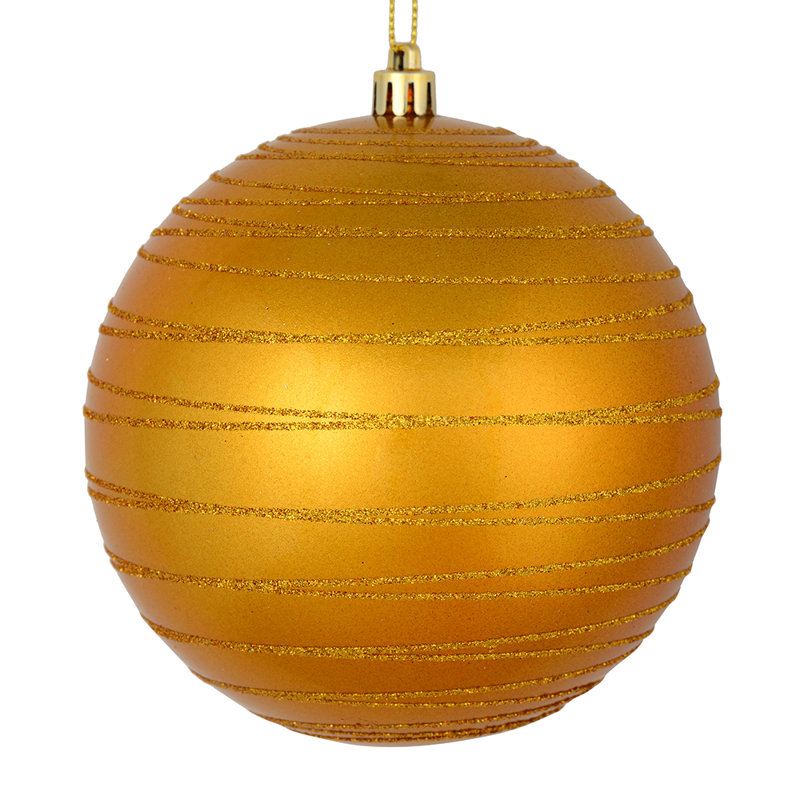 Ornement boule de bonbon, Or antique