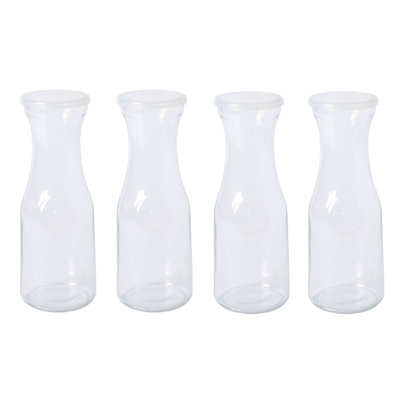 Gibson Home 1 Liter 4-Piece Set Carafe Glassware with PP Lid