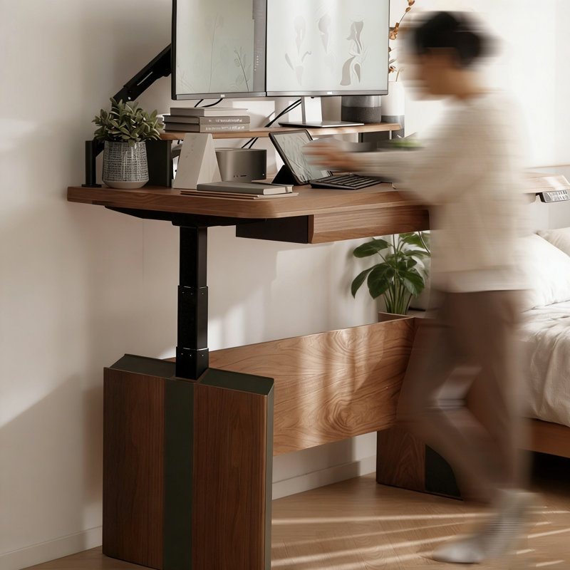 Bureau électrique à hauteur réglable Nordic, H 29,53 po x l 70,87 po x P 29,53 po
