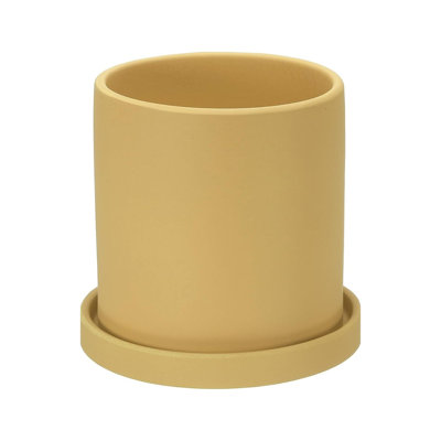Yellow Ceramic Plant Pot