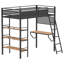 Lit mezzanine à 3 tablettes William William