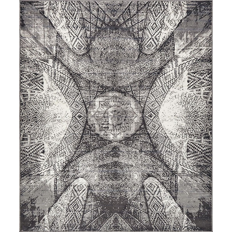 Ahron Ikat Indoor Rug, Rectangle 9' x 12'