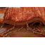 Tapis marocain orange en laine fait à la main 7 x 10