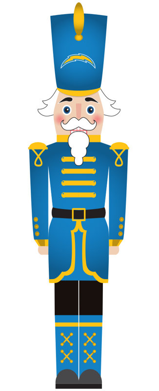 Los Angeles Chargers 46" Nutcracker Leaner