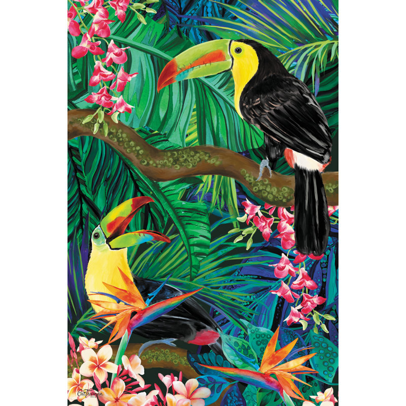 Toucan Twins, H 18 po x l 12 po