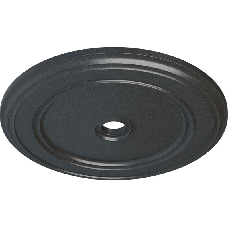 Classic Pewter Hand-Painted Urethane Ceiling Medallion