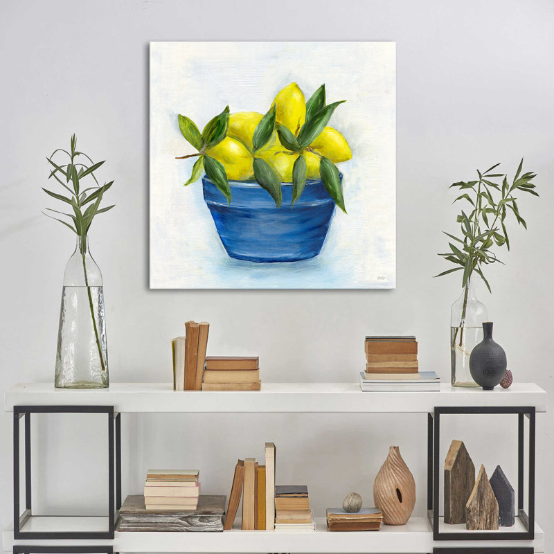 «Sicillian Lemons II» par Marilyn Dunlap, reproduction sur toile, H 36 po x l 36 po x P 1,5 po