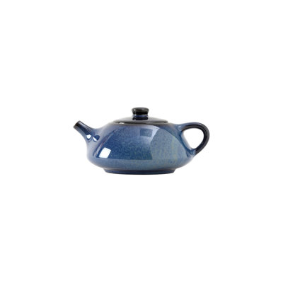 TuxTrendz royal 0,38 pte (12 oz.) Théière en porcelaine vitrifiée avec couvercle - Collection «Royal» (ensemble de 12)