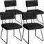 Chaise d'appoint rembourrée en velours Nikitia-967706646