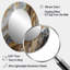Or et gris effet marbre I - décor de miroir mural ovale doré-2125659938