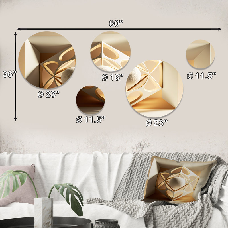 Abstract Wall Decor on Metal