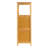 DarcyBamboo 3-Tier Slatted Shelf with Crates, Natural