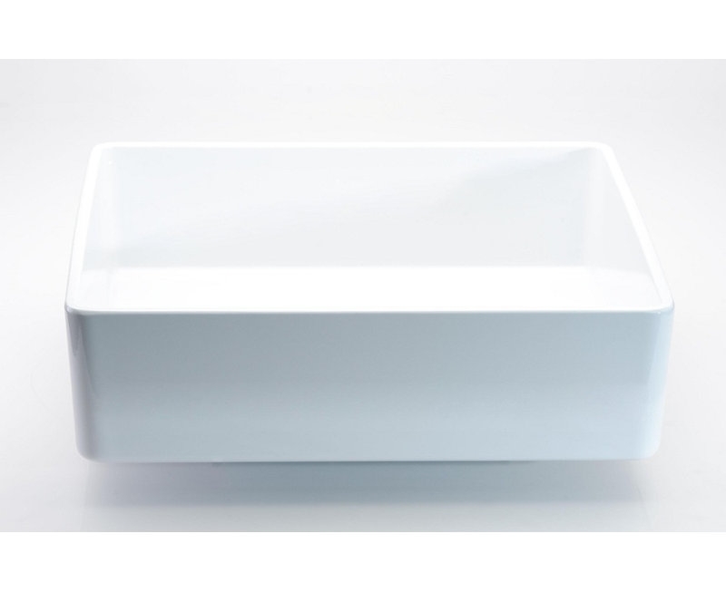 15.7'' L Bathroom Sink, White