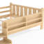 Lit pour enfants en bois massif avec bibliothèques de rangement, escaliers mignons et garde-corps, aucun sommier requis-1882690437-1882690443