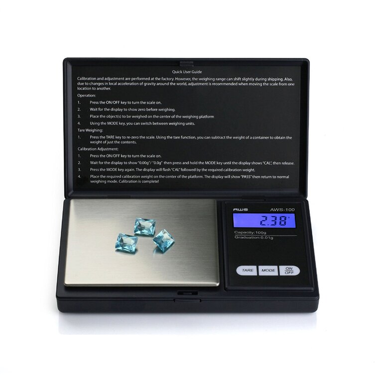 Trap1200g Digital Pocket Scale with Bowl - American Weigh Scales