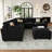 Modular L-Shaped Sectional with Removable Ottoman -276850552