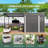 x4 ft Metal Sheds with Storage, Modern Lean-To Pergola for Backyard