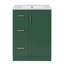 Meuble-lavabo moderne de 24 po avec lavabo encastré et tablettes réglables Westmont-123512913