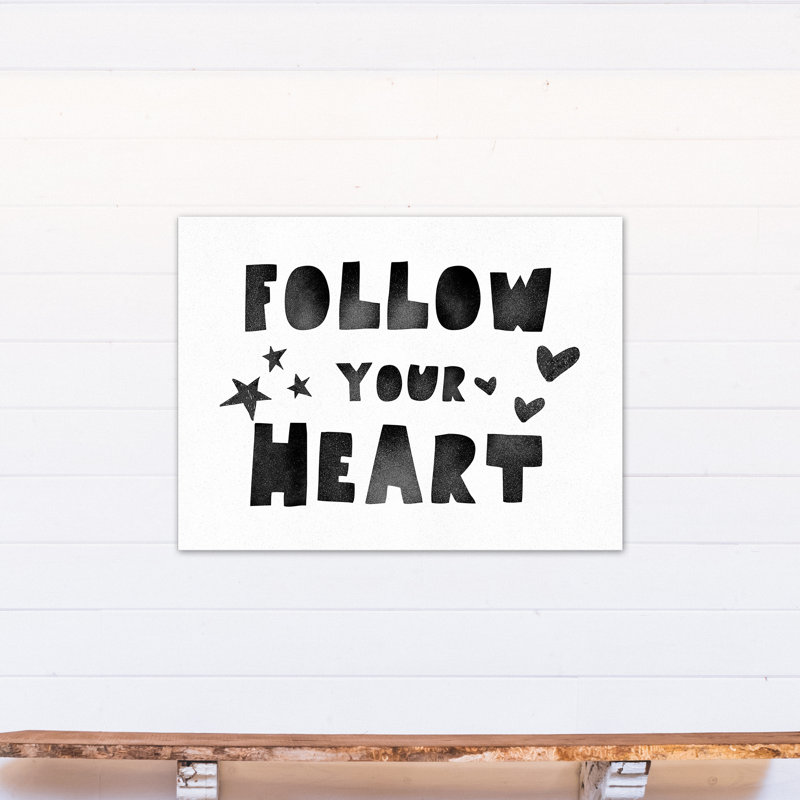 Suivez votre coeur art sur toile Mangual, H 30 po x l 40 po x P 1,25 po