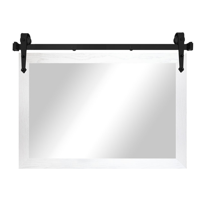 Miroir Manoil, 33 po x 40 po, Blanc