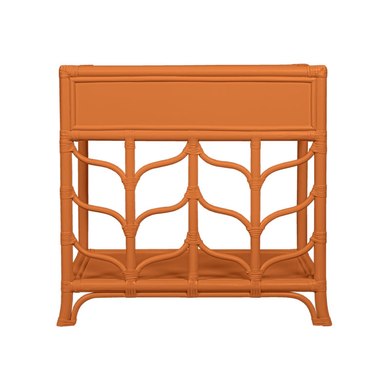Ivy 1 - Drawer Nightstand, Citrus Orange