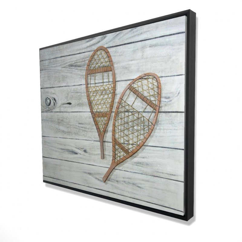 Snowshoes Print On Canvas