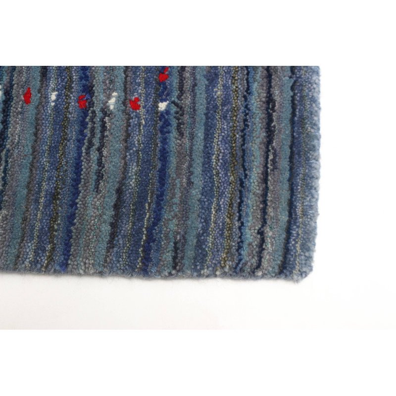 Tapis bleu marine Kashkuli Gabbeh 3 pi 1 po x 4 pi 7 po
