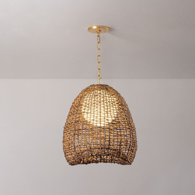 Maester 1 Light Pendant, 19.75" H x 16" W x 16" D