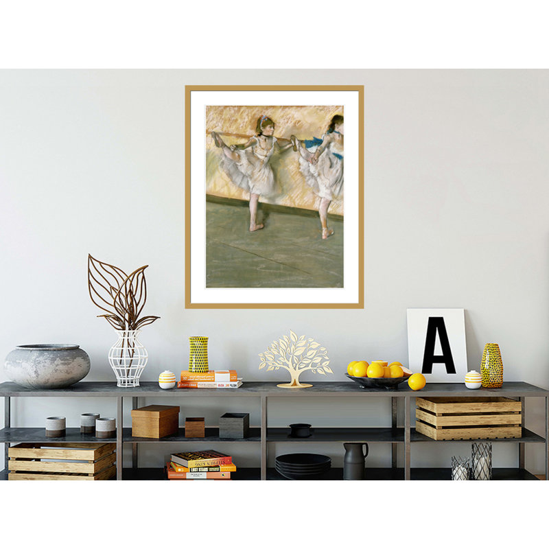 «Dancers at The Bar» par Edgar Degas, impression giclée encadrée, H 41,5 po x l 33,18 po