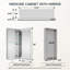 Armoire à pharmacie 16 po x 36 po en aluminium encastré et à fixation en surface-133233870