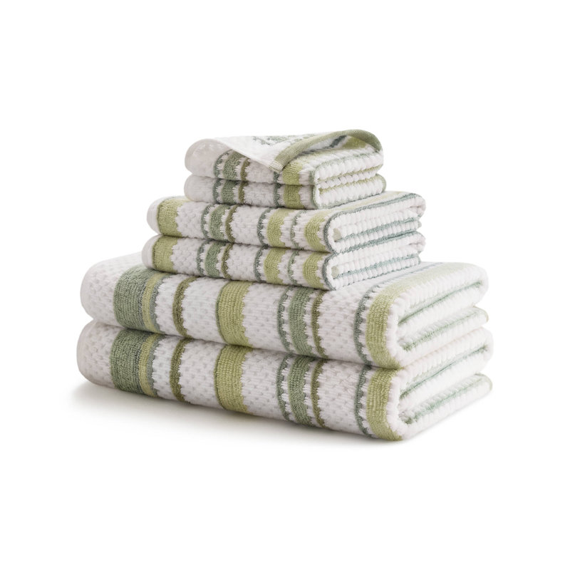 Ensemble de serviettes 6 pièces Sutton, Vert
