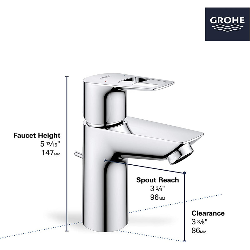 BauLoop Single Hole Bathroom Faucet