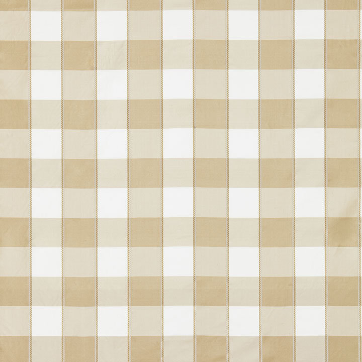 Oriana Chelsea Check Fabric, Flax
