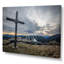 Une croix sous la terre - impression sur toile tendue-751380718
