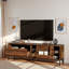 Meuble télé moderne avec espace de rangement, portes coulissantes, tablettes réglables et structure en métal-2131983227