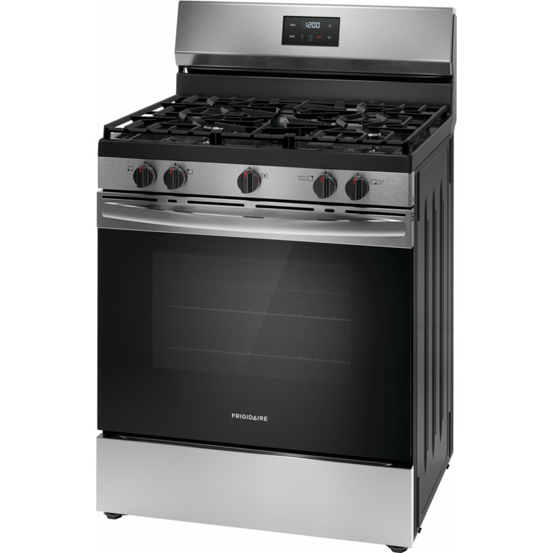 30" Stainless Steel Freestanding Natural Gas Range with 5 Burners