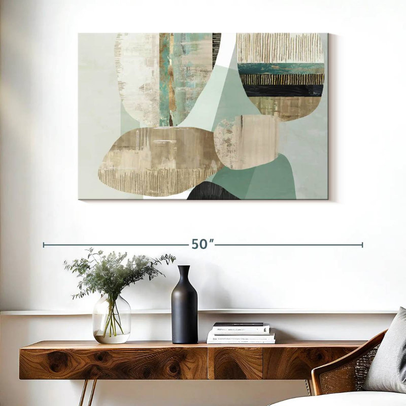 Avery Mixed Celadon, 26" H x 39" W
