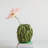 Stoneware Vase With 3D Peas In Reactive Glaze